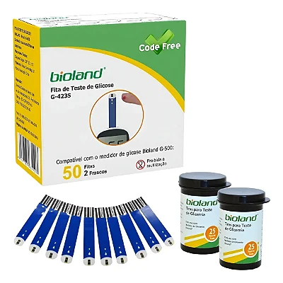 Tira para Glicosímetro Bioland G423S c/50