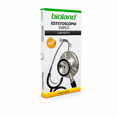 Estetoscópio POP Duplo Bioland E100D Preto