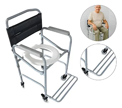 Cadeira de Banho em Aço Desmontável Hidrolight SC105 120 kg