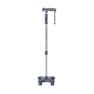 BC1703-GE BENGALA TIPO T 4 PONTAS COM APOIO MERCUR GRAFITE ESCURO