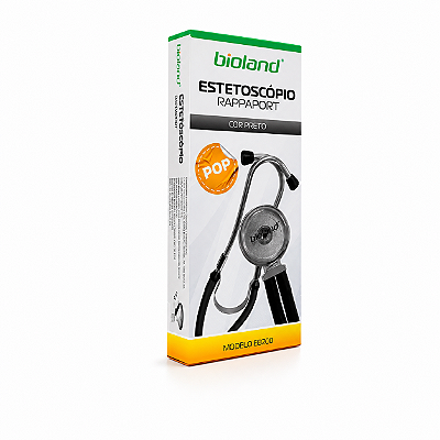 Estetoscópio Pop Rappaport Mod. ER200 - Bioland Cor Preto
