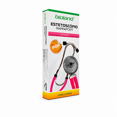 Estetoscópio Pop Rappaport Mod. ER200 - Bioland Cor Rosa