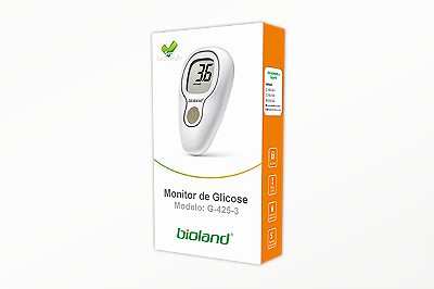 Kit Glicosímetro + 125 Tiras Bioland