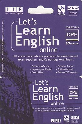 Let's Learn English Card - For Exams - Cpe (6 Months)