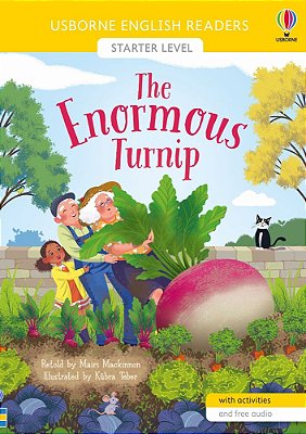 The Enormous Turnip - Usborne English Readers - Level Starter - Book With Activities And Free Audio