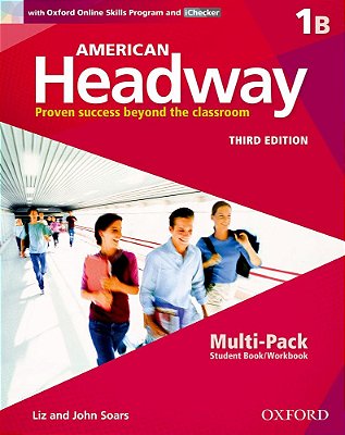 American Headway 1B - Multi-Pack (Student's Book With Workbook And Oxford Online Skills Program & Ichecker) - Third Edition..-