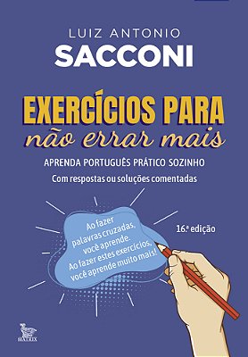 Exercícios Para Não Errar Mais Aprenda Português Prático Sozinho..-