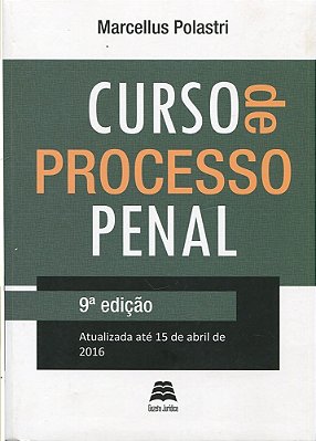 Curso De Processo Penal - 9ª Edição..-