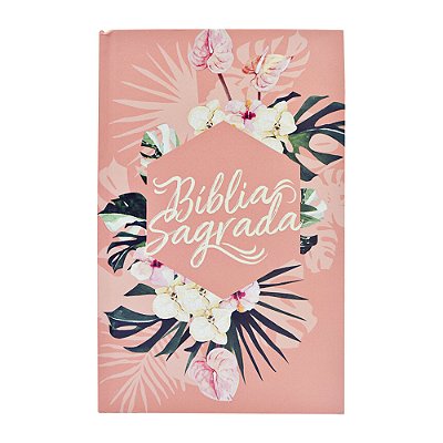 Bíblia Acf, Soft Touch, Capa Dura, Floral, Leitura Perfeita..-