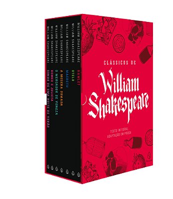 Box Clássicos De William Shakespeare - Com 7 Marcadores De Páginas