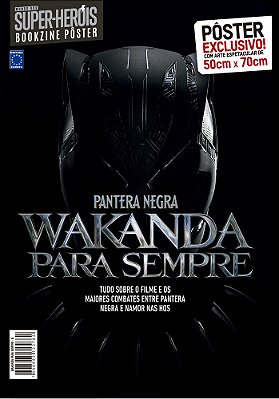 Superpôster Mundo Dos Super-Heróis - Pantera Negra: Wakanda Para Sempre - Arte B