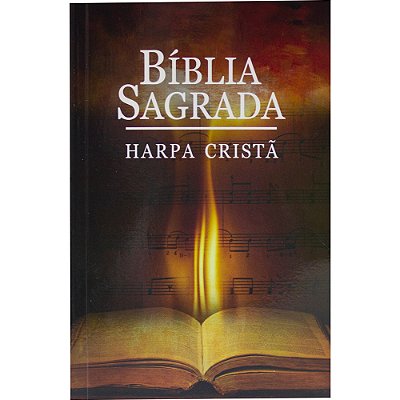 Bíblia Sagrada Letra Grande Com Harpa Cristã - Capa Ilustrada Almeida Revista E Corrigida (Arc)
