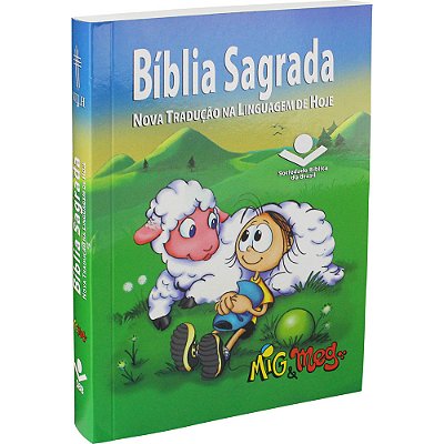 Bíblia Sagrada Mig E Meg - Capa Liustrada Cordeiro Nova Tradução Na Linguagem De Hoje (Ntlh)