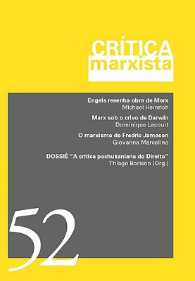 Crítica Marxista - Vol. 52 - Ano 2021 Dossiê A Crítica Pachukaniana Do Direito