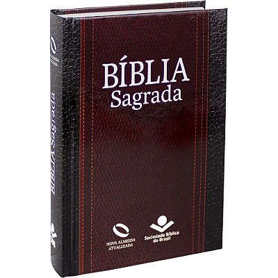 Bíblia Sagrada Letra Maior - Capa Marrom E Preto Nova Almeida Atualizada (Naa)