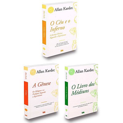 Kit O Livro Do Médiuns + A Gênese + O Céu E O Inferno