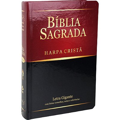 Bíblia Sagrada Letra Grande Com Harpa Cristã - Capa Ilustrada Almeida Revista E Corrigida (Arc) Com Letras Vermelhas
