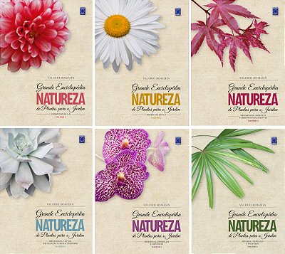 Coleção Grande Enciclopédia Natureza De Plantas Para O Jardim (6 Volumes)