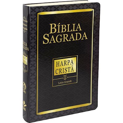 Bíblia Sagrada Letra Grande Com Harpa Cristã - Capa Ilustrada Almeida Revista E Corrigida (Arc)