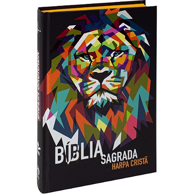 Bíblia Sagrada Leão - Com Harpa Cristã Almeida Revista E Corrigida (Arc)