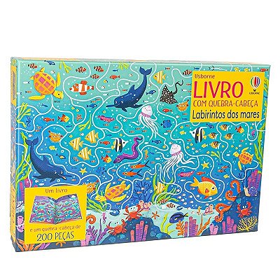 Livro E Quebra-Cabeça - Labirinto Dos Mares