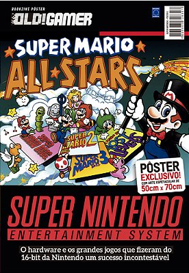Superpôster Old! Gamer - Super Nintendo: Arte E (Super Mario All Stars)