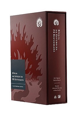 Bíblia De Estudo Da Fé Reformada - Capa Dura Bordô E Estojo