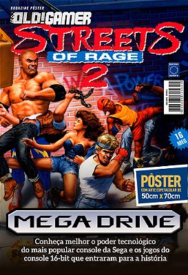 Superpôster Old! Gamer - Mega Drive - Arte C - Streets Of Rage 2