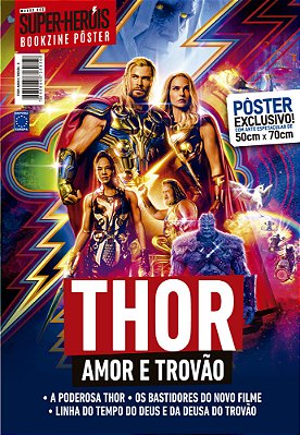 Superpôster Mundo Dos Super-Heróis - Thor Amor E Trovão - Arte C