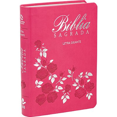 Bíblia Sagrada Letra Gigante Sem Índice - Capa Rosa Nova Almeida Atualizada (Naa)