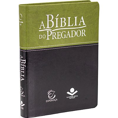 A Bíblia Do Pregador - Capa Em Couro Sintético, Verde Claro E Verde Escuro Almeida Revista E Atualizada (Ara)