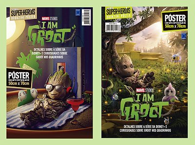 Superpôster Mundo Dos Super-Heróis - Eu Sou Groot - Arte A + B