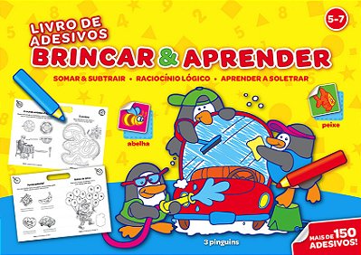 Brincar & Aprender 5-7: Livro De Adesivos