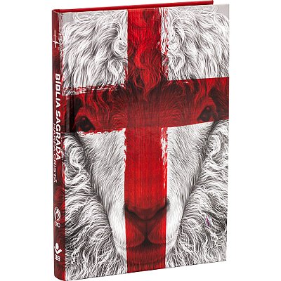 Bíblia Sagrada Com Harpa Cristã - Capa Dura Ilustrada, Cordeiro Almeida Revista E Corrigida (Arc)