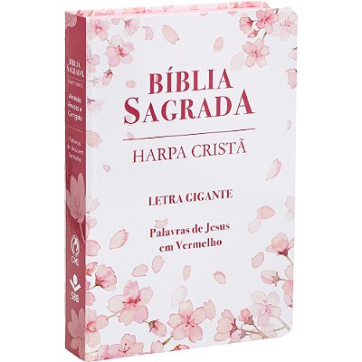 Bíblia Sagrada Letra Gigante Com Harpa Cristã - Capa Semiflexível Ilustrada, Cerejeira Almeida Revista E Corrigida (Arc)