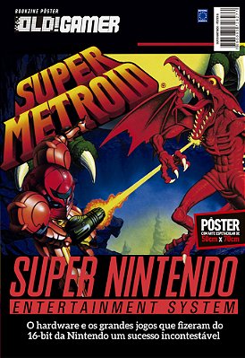 Superpôster Old! Gamer - Super Nintendo: Arte B (Super Metroid)