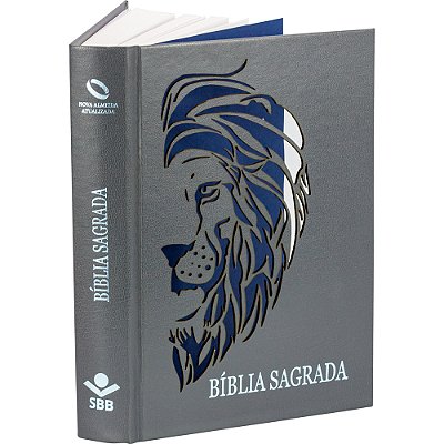 Bíblia Sagrada Letra Grande - Capa Corte Vazado Leão Nova Almeida Atualizada (Naa)