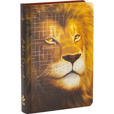 Bíblia Sagrada Letra Grande - Capa Leão Almeida Revista E Corrigida (Arc)