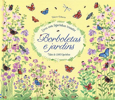 Borboletas E Jardins: Livro Com Figurinhas Transfer
