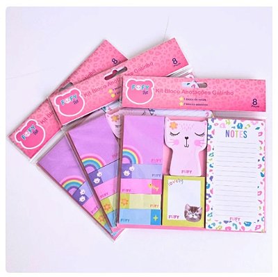 Kit Anotacoes Gatinho Ff7006 - Fofy