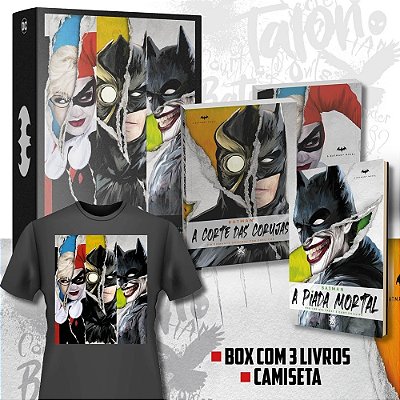 Coleção DC Comics | Box Com 3 Livros + Camiseta Exclusiva