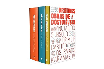 Grandes Obras De Dostoiévski "Crime E Castigo", "Os Irmãos Karamazov" E "Notas Do Subsolo"