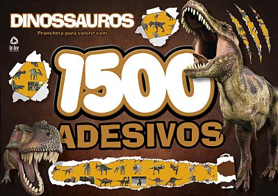 Dinossauros - Prancheta Para Colorir Com 1500 Adesivos