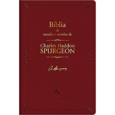 Bíblia De Estudos E Sermões Decharles H. Spurgeon - Bordô
