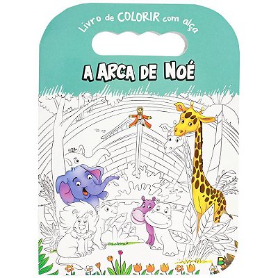 Livro De Colorir Com Alça: Arca De Noé