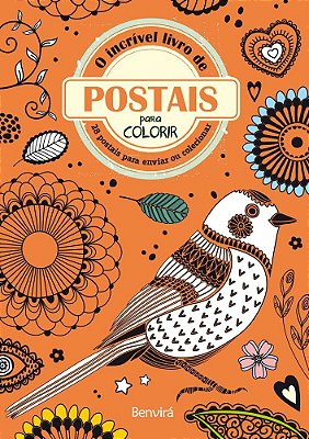 O Incrível Livro De Postais Para Colorir 28 Postais Para Enviar Ou Colecionar