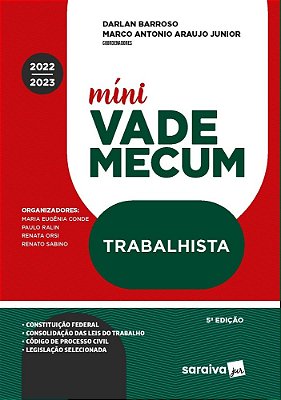 Míni Vade Mecum Trabalhista - 5ª Edição 2022