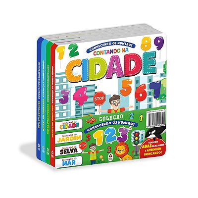 Coleção Conhecendo Os Número - Kit Com 4 Livrinhos