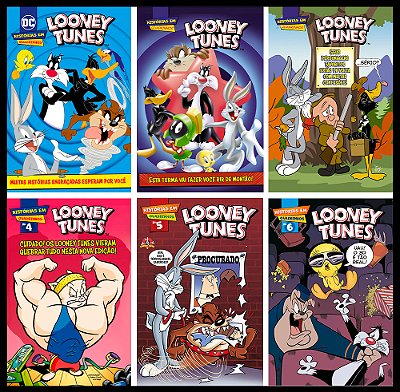 Combo Quadrinhos Looney Tunes 01 - Kit Com 6 Quadrinhos