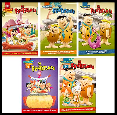 Combo Quadrinhos Os Flintstones 01 - Kit Com 5 Quadrinhos